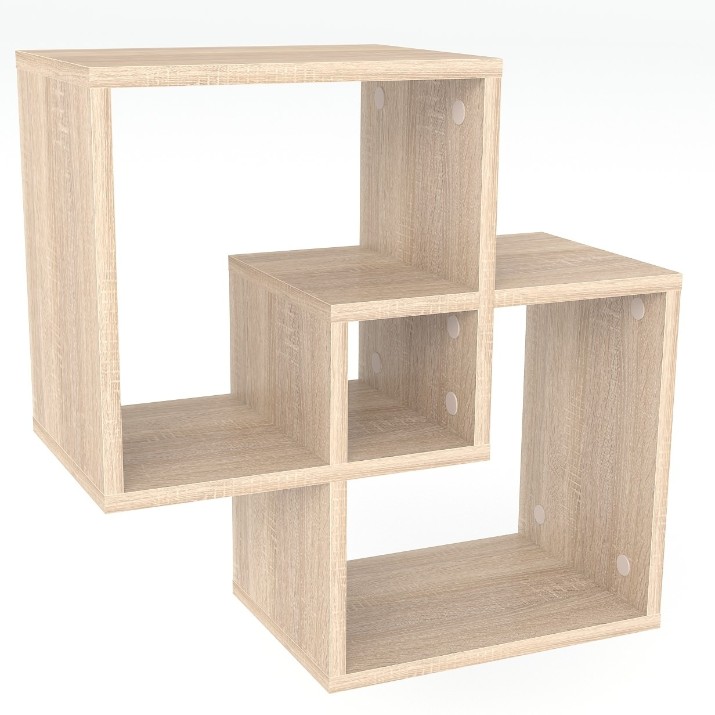 Raft de perete Fabrik Home Small 4 Stejar Sonoma