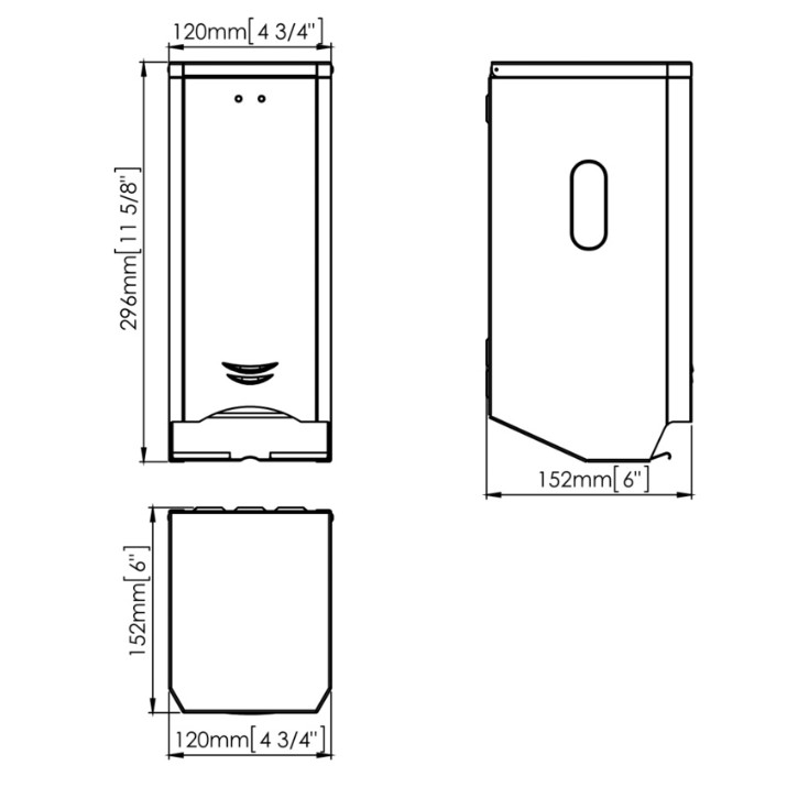 Dispenser hârtie Mediclinics PR2784CS Satin