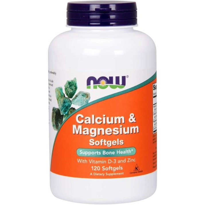 Vitamine NOW Calcium Magnesium Vitamin D 120cap