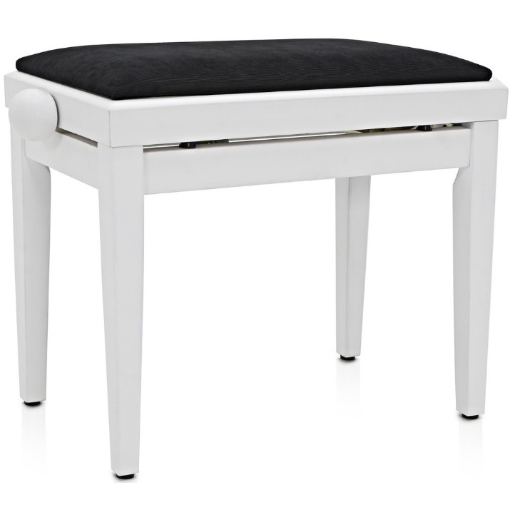 Scaun pentru pian KB 15WHB Polished White