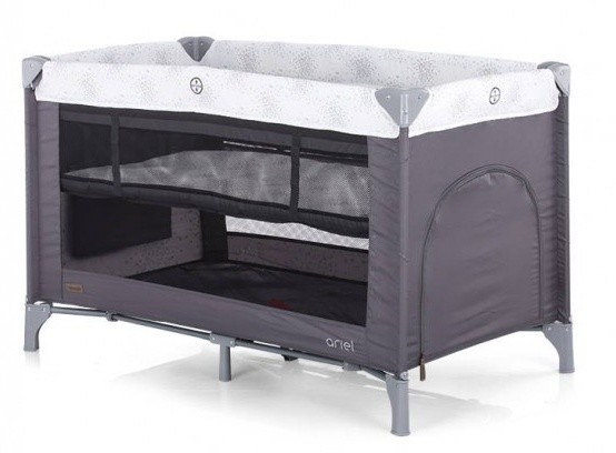 Pătuț pliabil Chipolino Ariel Graphite (KOSIAR0204GT) 