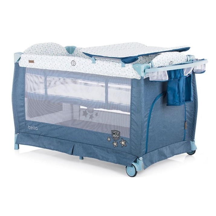 Манеж Chipolino Bella Blue Linen (KOSIB0204BL) 