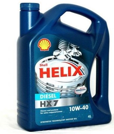 Моторное масло Shell Helix HX7 Diesel 10W-40 4L