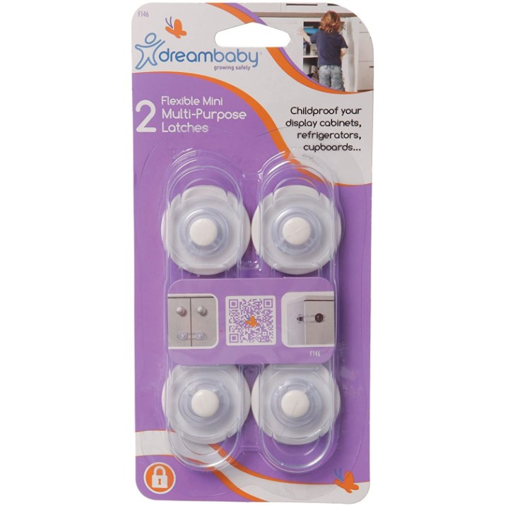 Замок универсальный DreamBaby Flexible Mini Multi-Purpose Latches 2pcs (G146)  