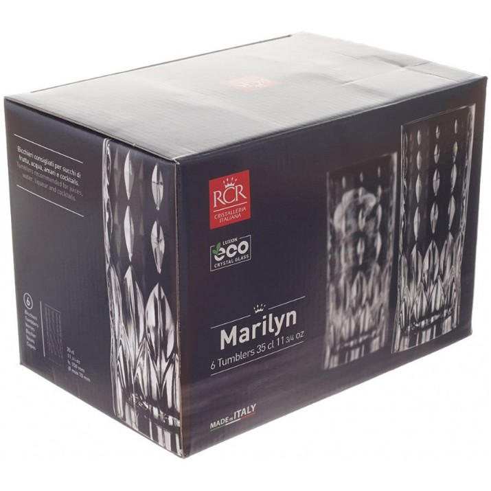 Набор стаканов RCR Marilyn 350ml (42389) 6pcs