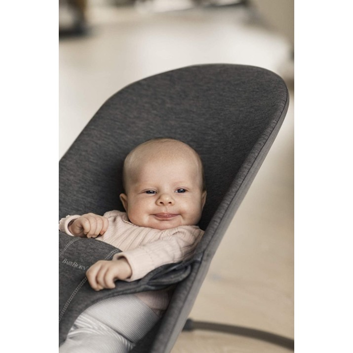 Детский шезлонг BabyBjorn Bliss Charcoal Grey 3D Jersey
