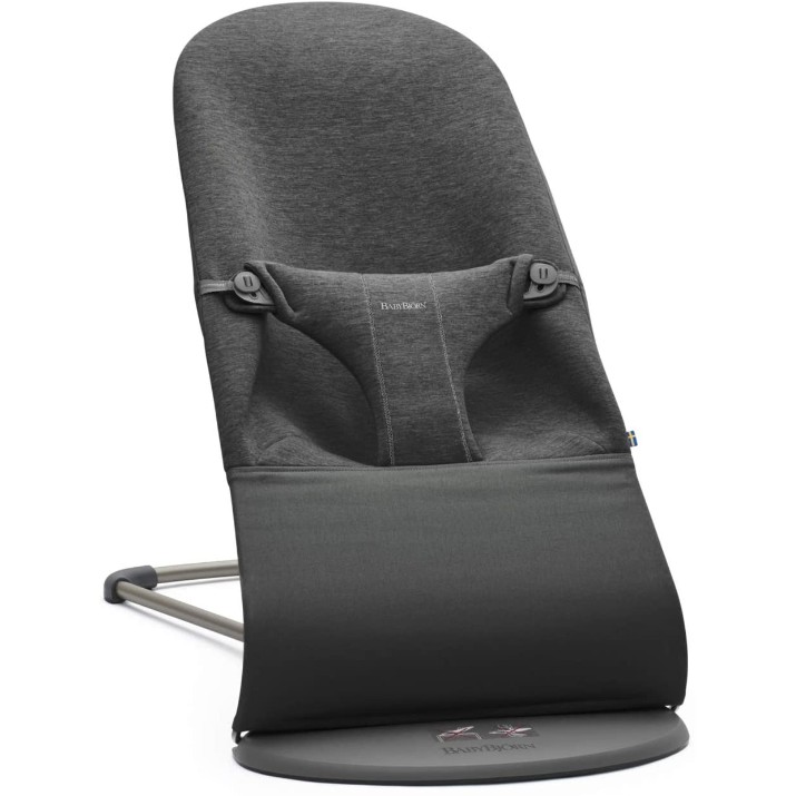 Детский шезлонг BabyBjorn Bliss Charcoal Grey 3D Jersey