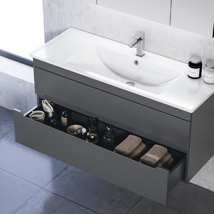 Шкаф с умывальником Orka Varna 120 White Matt Lacquer (08313)