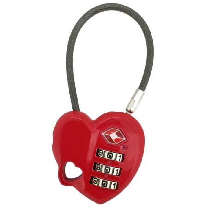 Breloc Munkees TSA Combination Lock Heart