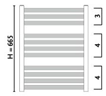 Полотенцесушитель Gorgiel Angu AAN 65/45 White 01 (11)