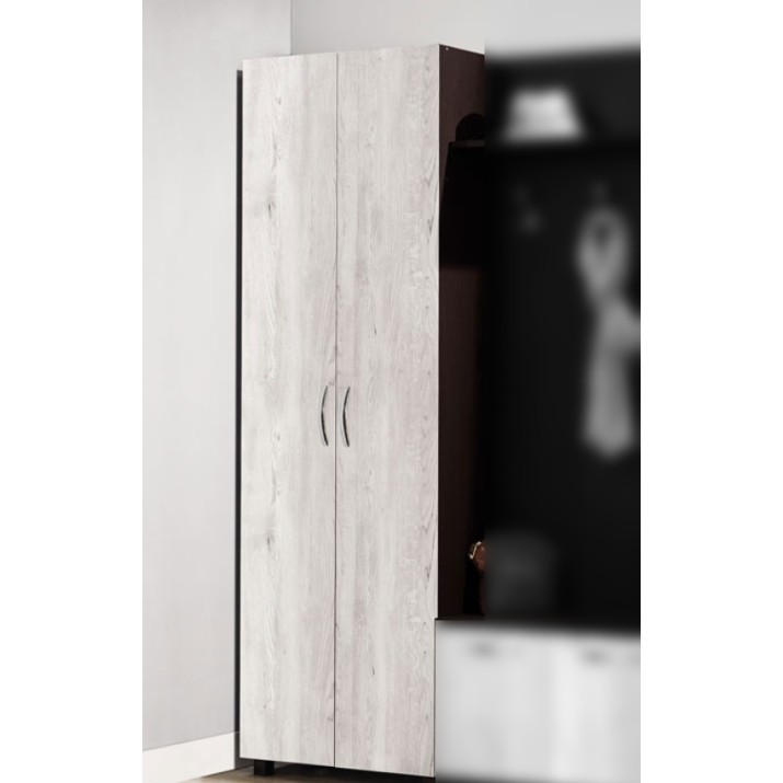Шкаф Ambianta Bruno 600x355x1950mm Sonoma Inchis