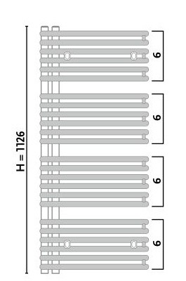 Полотенцесушитель Gorgiel Cetus 100/50 Graphit Matt 06/11 (15)