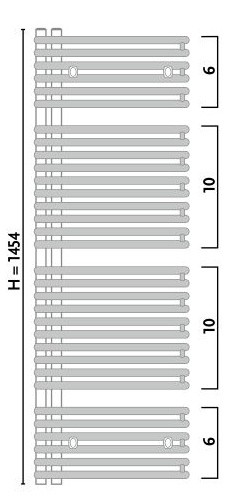 Полотенцесушитель Gorgiel Cetus 145/50 Graphit Matt 06/11 (15)
