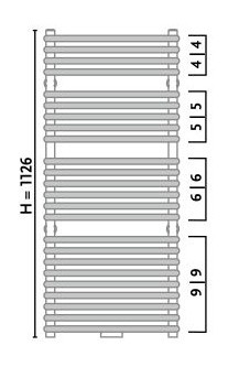 Uscător de prosoape Gorgiel Mars AR2 140/50 Window Grey 17 (11)