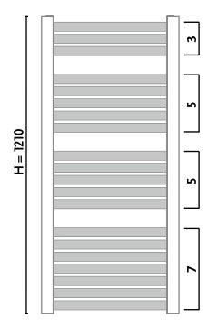 Uscător de prosoape Gorgiel Nadir DR AD-DR 120/55 Quartz 09 (11)