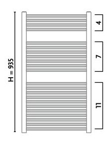 Полотенцесушитель Gorgiel Recta ARE 90/55 White 01 (11)