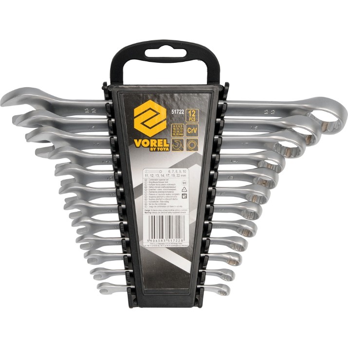 Trusa tubulare Vorel 51722 CrV 12pcs