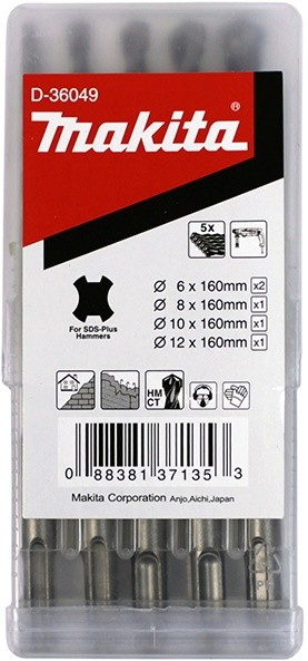 Set de burghie Makita D-36049