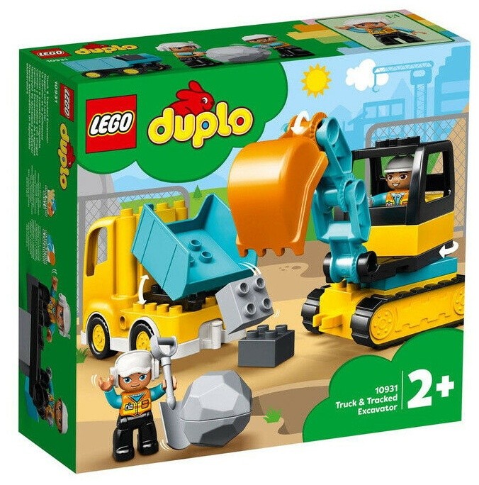 Set de construcție Lego Duplo: Truck & Tracked Excavator (10931)