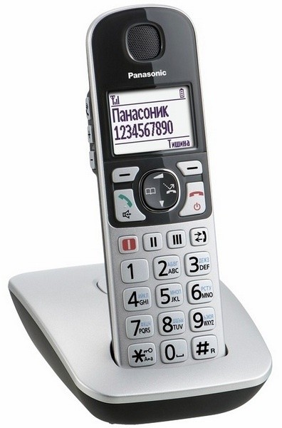 Беспроводной телефон Panasonic KX-TGE510RUS Silver