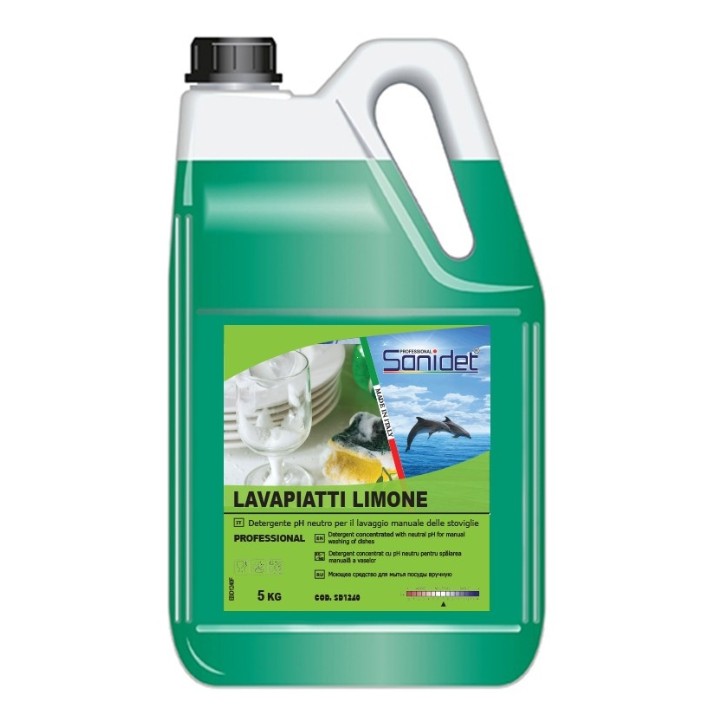 Detergent de vase Sanidet Lavapiatti Limone 5kg (SD1240)