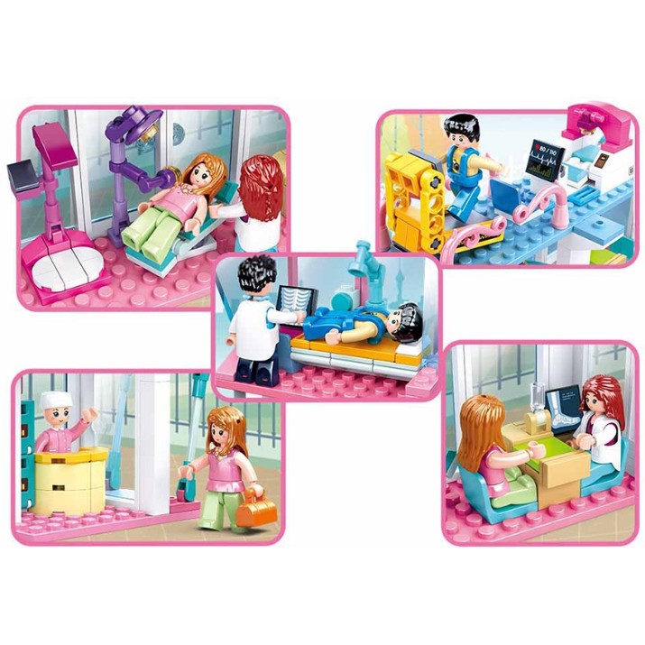 Set de construcție Sluban Girls Dream Hospital (B0799)