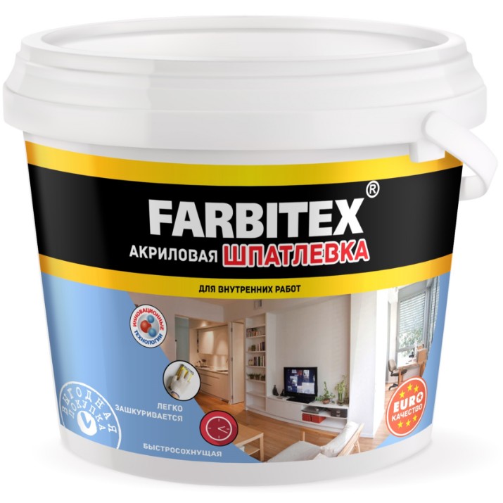 Glet pentru pereti si tavane ABC Farben Farbitex Interior 15kg