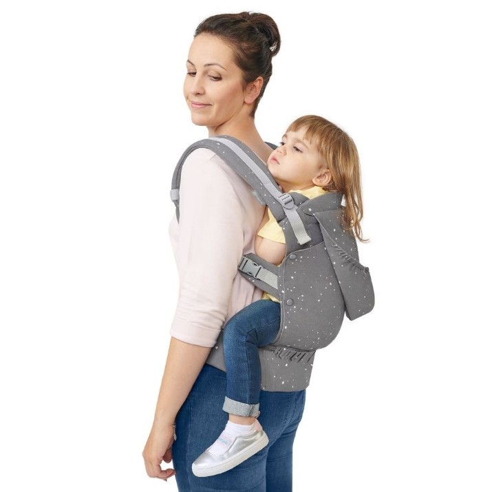 Marsupiu pentru copii Kinderkraft Huggy (KKNHUGGGRY0000) Gray