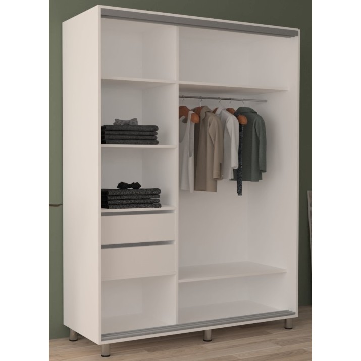 Шкаф-купе Mobildor-Lux Aron Mirror 110x220 White (aron526)