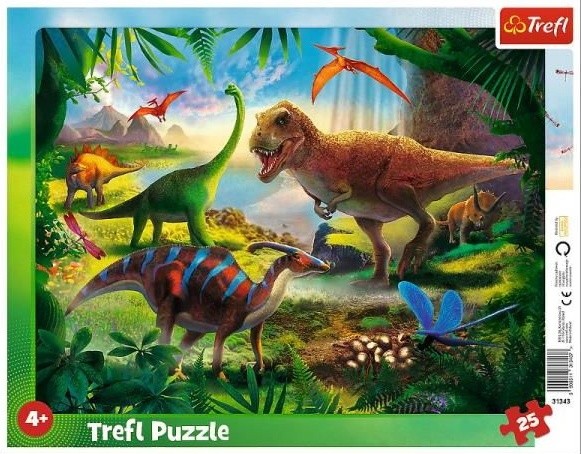 Пазл Trefl 25 Frame Dinosaurs (31343)