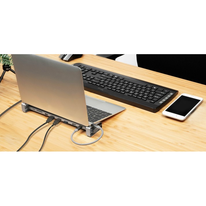 Разветвитель Trust Dalyx Aluminium 10-in-1 USB-C Multi-Port Docking Station (23417)