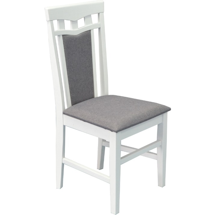 Комплект для столовой Evelin HV-33V White + 6 стульев Deppa R White/NV-10WP Grey