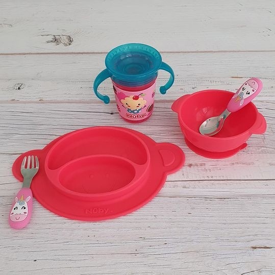 Тарелка силиконовая на присоске Nuby Monkey (ID92913)