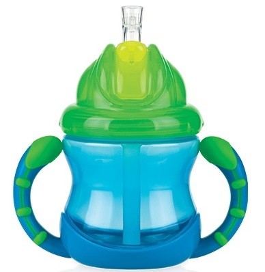 Cana cu pai Nuby No-Spill Flip-It (NV0404002) 