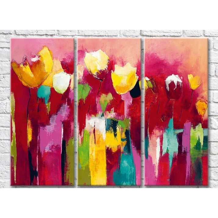 Картина ArtPoster Abstraction from tulips on a colorful background (3572499)