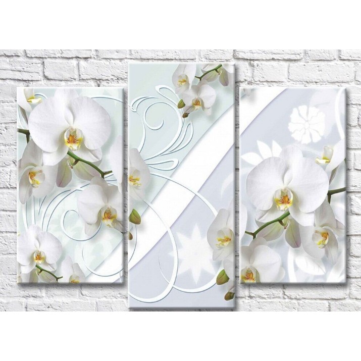 Картина ArtPoster Abstraction from White orchids and patterns (3565178)