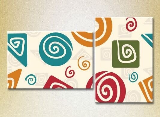 Pictură ArtPoster Abstraction geometric shapes 02 (2225832)