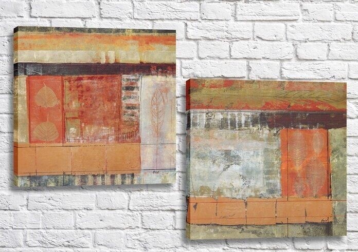 Pictură ArtPoster Abstraction of Orange leaves (3417498)