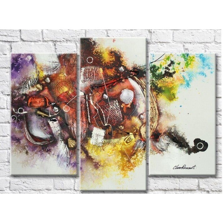 Картина ArtPoster Abstraction on a marine theme in Red/Purple tones (3499110)