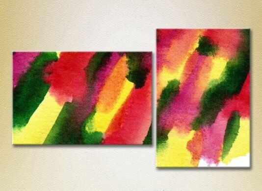 Pictură ArtPoster Abstraction Yellow/Green 01 (2229324)