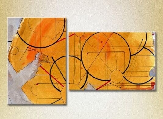 Pictură ArtPoster Abstraction Yellow/Violet 04 (2229334)
