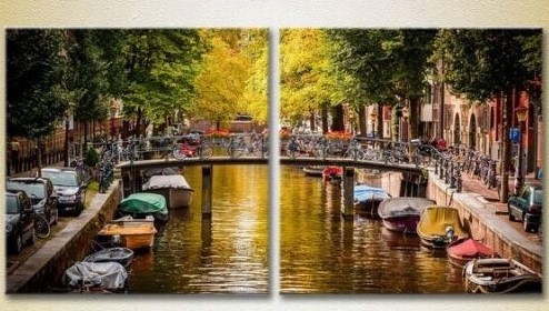 Pictură ArtPoster Amsterdam Canal/Holland 02 (2502402)