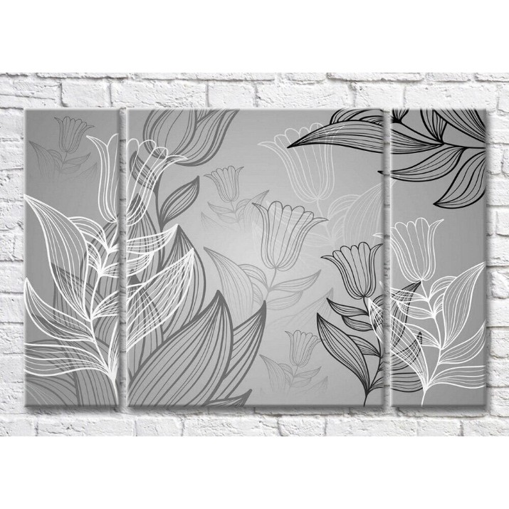 Картина Magic Color Black and White graphic plants (3565182)