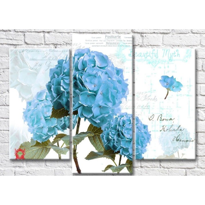 Картина Magic Color Blue hydrangea on a light background (3517887)