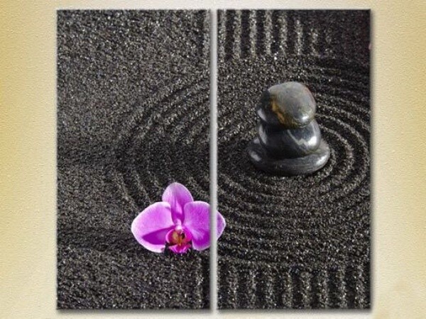 Картина Magic Color Diptych Orchids and massage stones (2613801)
