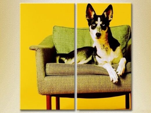 Картина ArtPoster Dog on a chair 01 (2602974)