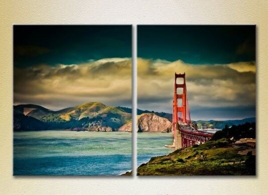 Pictură ArtPoster Golden Gate Bridge in perspective 01 (2502447)