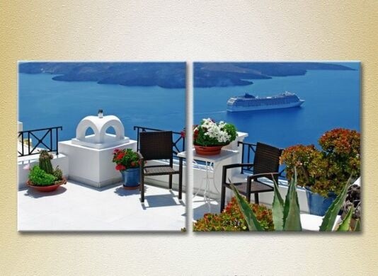 Pictură ArtPoster Greece/terrace 02 (2502417)