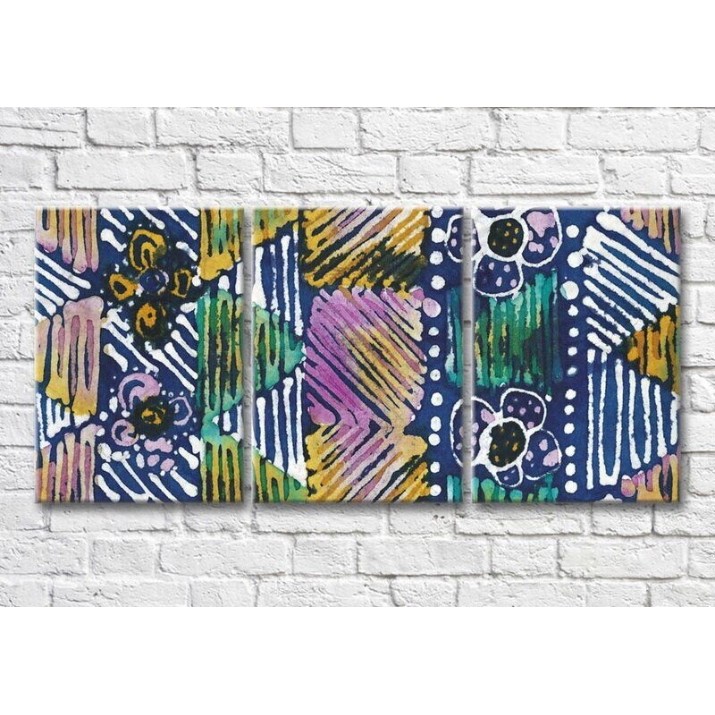 Картина Magic Color Floral abstraction Blue and Pink (3499100)