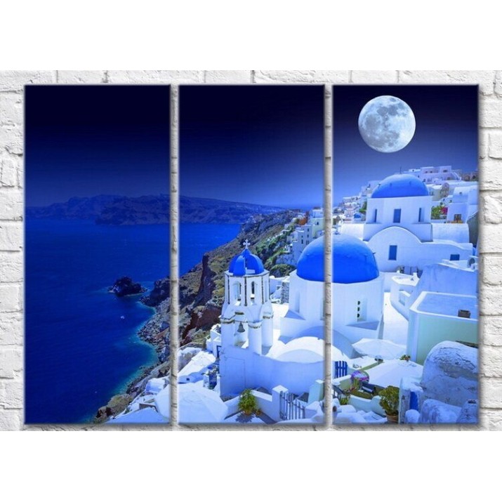 Картина Magic Color Greece island of Thira under the moon (3469121)